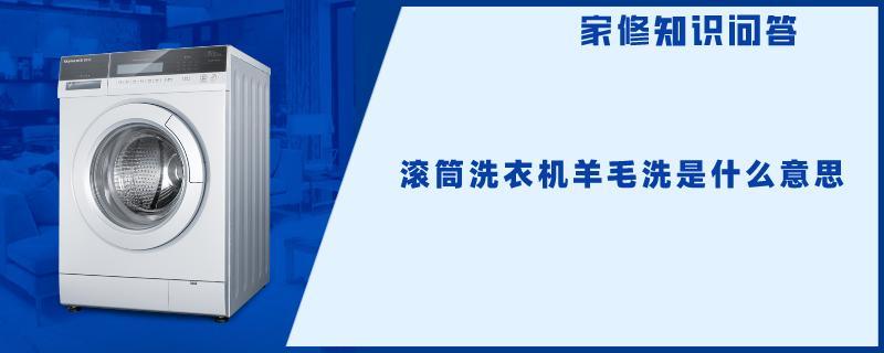 滚筒洗衣机羊毛洗是什么意思.jpg