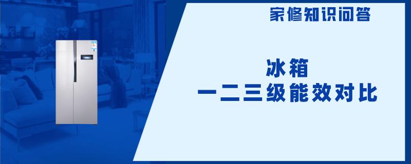 冰箱一二三级能效对比