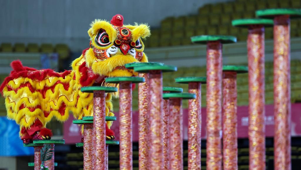 粤港澳联队在比赛中。新华社记者 王鹏 摄