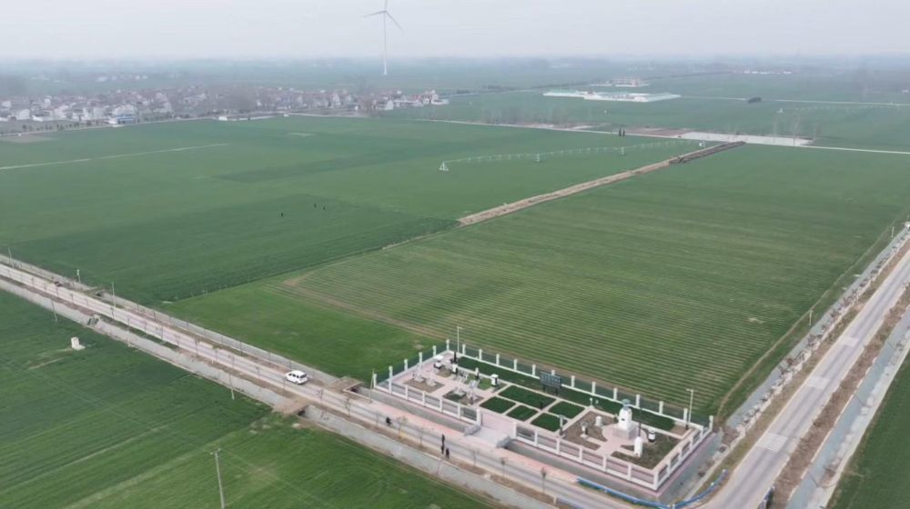 2026年2月2日在河南省周口市郸城县胡集乡拍摄的高标准农田（无人机照片）。新华社发（岳红涛 摄）