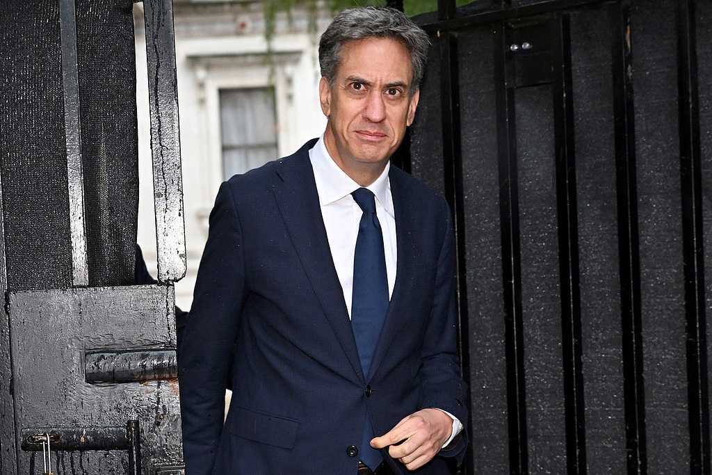 英国外交大臣埃德&middot;米利班德。视觉中国 图
